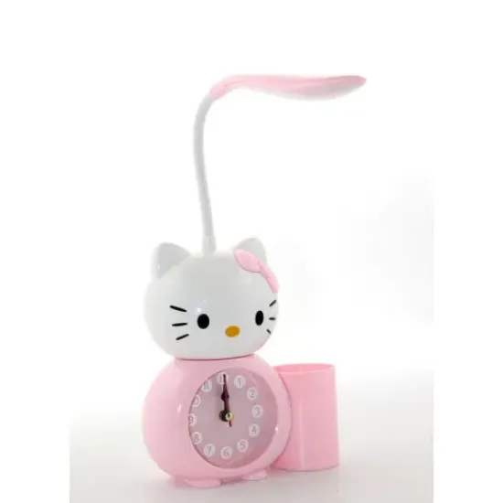 Hello Kitty Masa Lambası Saat Ve Kalemlik  resmi