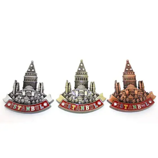 İstanbul Temalı Metal Magnet Model 1  resmi