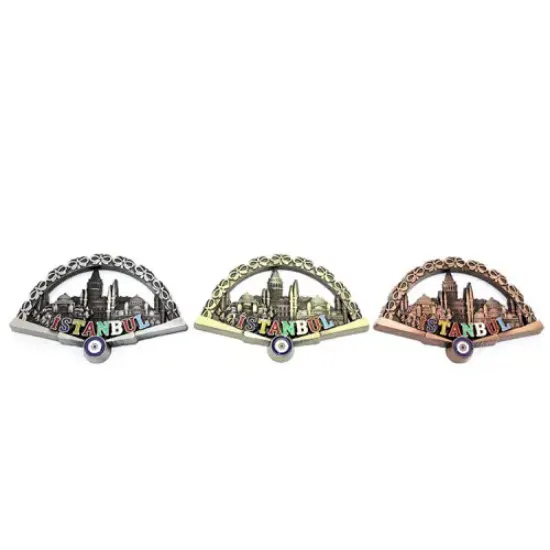 İstanbul Temalı Metal Magnet Model 2  resmi