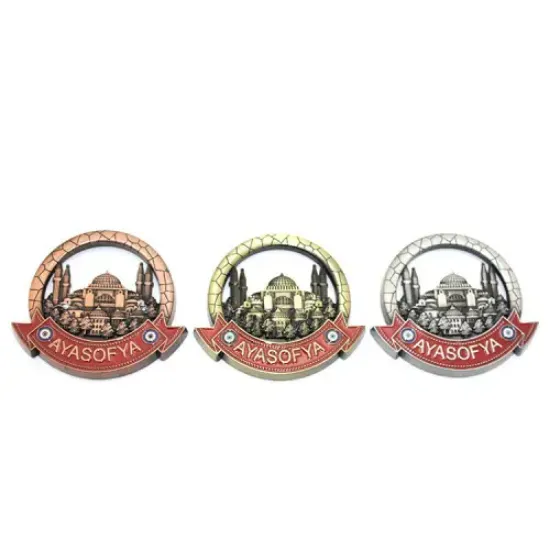 İstanbul Temalı Metal Magnet Model 4  resmi