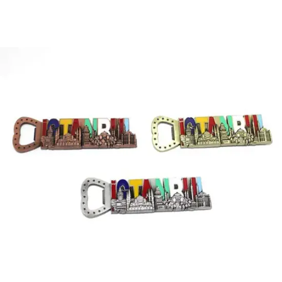 İstanbul Yazısı Metal Magnet Ve Açacak  resmi