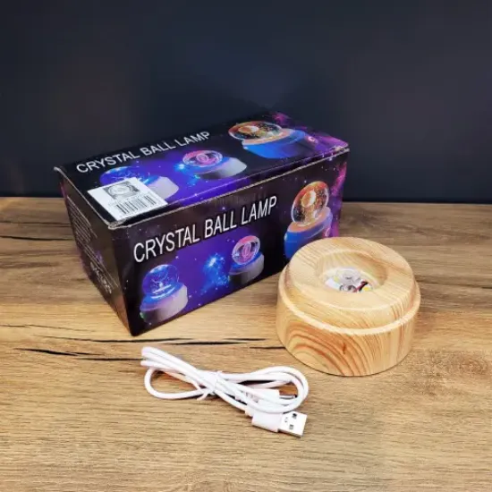 Kalp İçinde Gül Tasarımlı Dönen Cam Küre  resmi