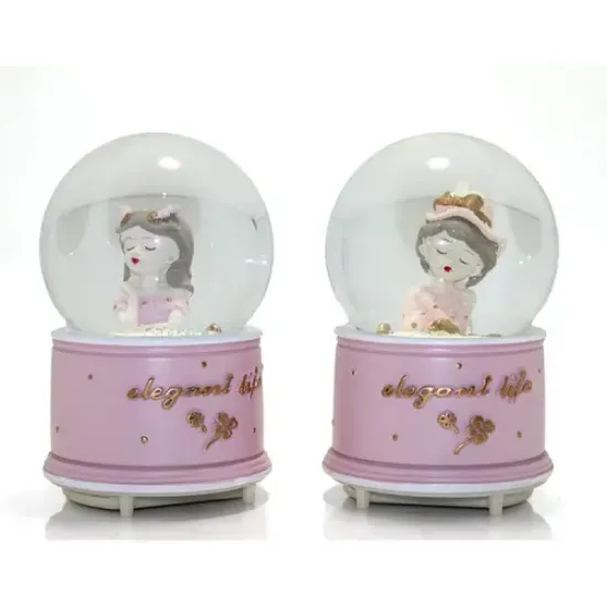 Kar Küresi Işıklı Müzikli 13 Cm No 2  resmi