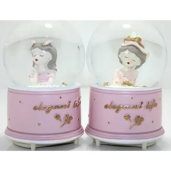 Kar Küresi Işıklı Müzikli 13 Cm No 2  resmi