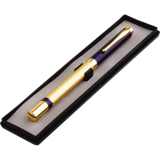 Kutulu Lacivert Gold Tasarım Roller Kalem  resmi