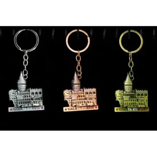 Metal Galata Kulesi Anahtarlık Model 4 resmi