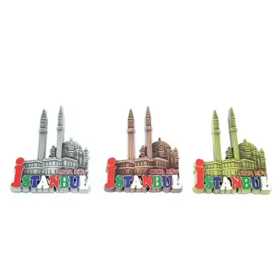 Metal İstanbul Temalı Yöresel Magnet Model 2  resmi