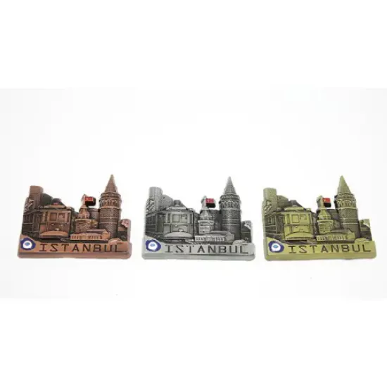 Metal İstanbul Temalı Yöresel Magnet Model 3  resmi