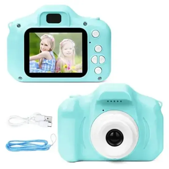 Mini Kamera Fotoğraf Makinesi Mavi resmi
