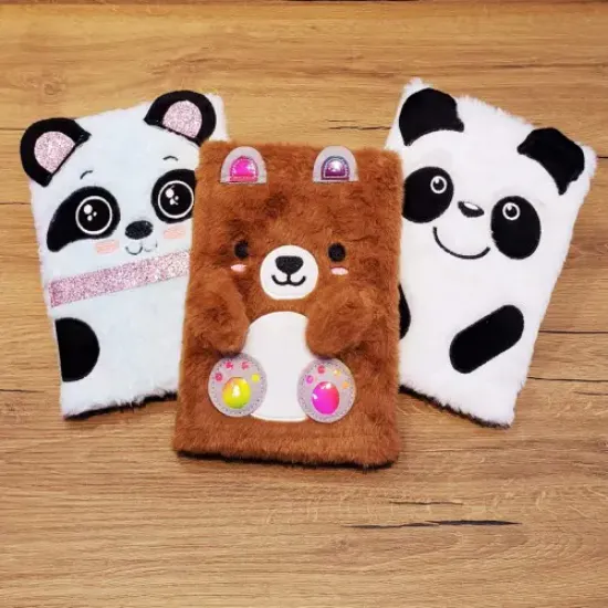 Panda Tasarımlı Peluş Defter resmi