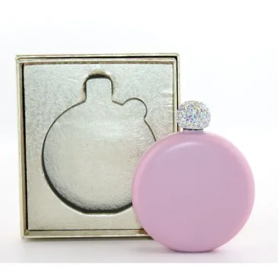 Paslanmaz Çelik Matara 5 Oz Pembe  resmi