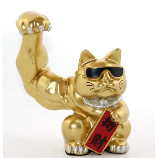 Polyester Şanslı Kedi Figürü Model 3  resmi