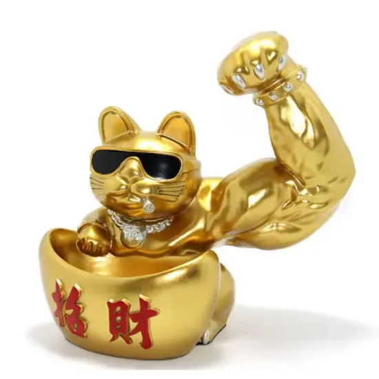 Polyester Şanslı Kedi Figürü Model 4 resmi