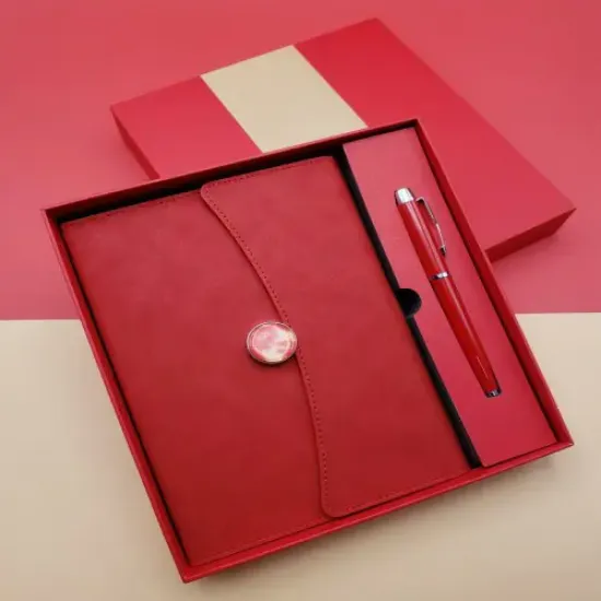 Promosyon Defter Kalem Seti Kırmızı Renk resmi