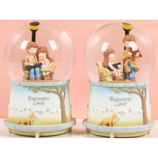 Sonbahar Sevgili Kar Küresi Orta Boy resmi