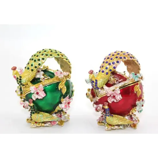 Swarovski Taşlı Tavuskuşu Kutu  resmi