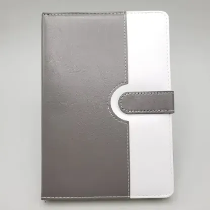 Tarihsiz Ajanda Defter Beyaz Gri Renk resmi