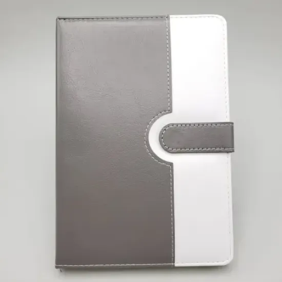 Tarihsiz Ajanda Defter Beyaz Gri Renk resmi