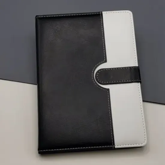 Tarihsiz Ajanda Defter Siyah Beyaz Renk  resmi