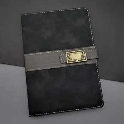 Tarihsiz Ajanda Defter Siyah Renk  resmi