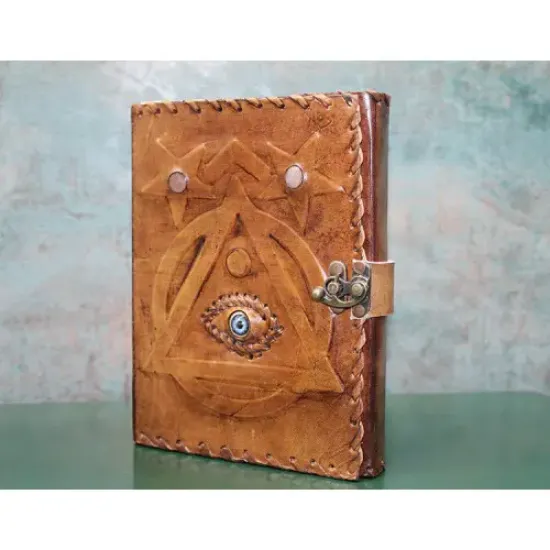 Taşlı Deri Defter Model 4  resmi