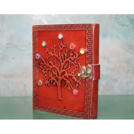 Taşlı Deri Defter Model 6  resmi