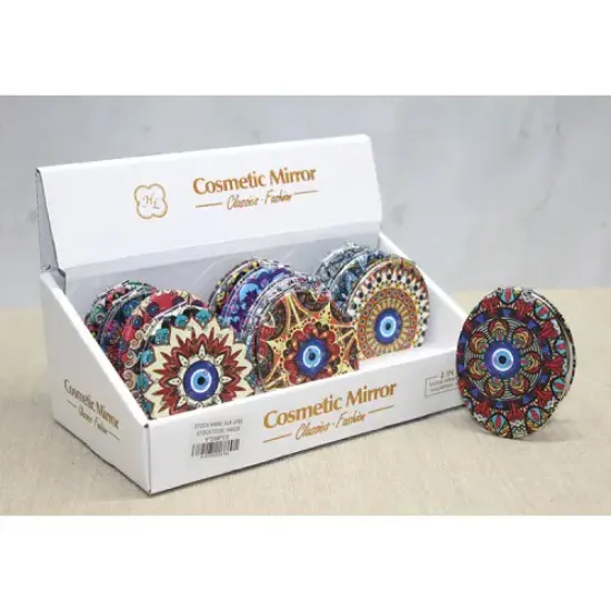 Taşlı El Aynası Oval İnce Model 5 resmi