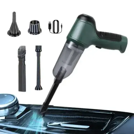 Air Blower Araba Süpürgesi Yeşil resmi