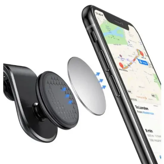 Araba Klimasına Takılan Mandallı 360 Mıknatıslı Telefon Tutucu  resmi