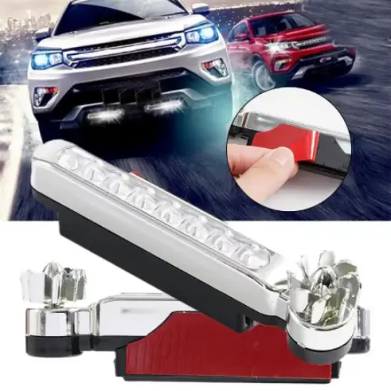 Led Çakar Lamba Seti Beyaz Renk Rüzgar Enerjili resmi