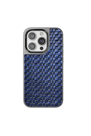 Venco iPhone 15 Pro Brand Kapak - Lacivert resmi