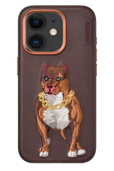 Venco iPhone 11 Perma Desenli Kapak - Kahverengi resmi