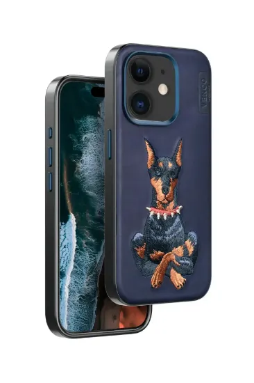 Venco iPhone 11 Perma Desenli Kapak - Lacivert resmi