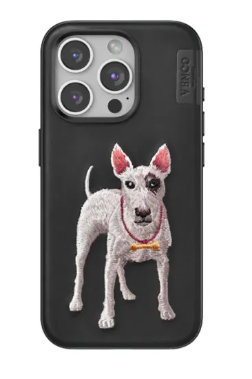 Venco iPhone 15 Pro Max Perma Desenli Kapak - Siyah resmi