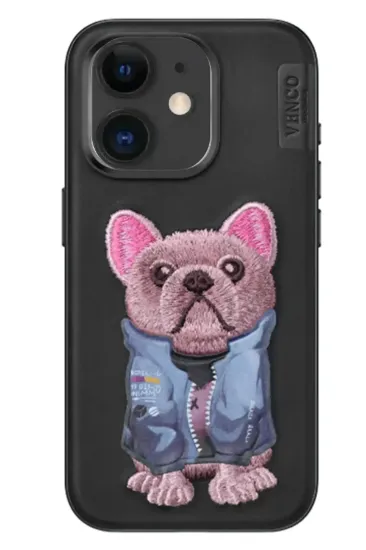Venco iPhone 11 Cute Desenli Kapak - Siyah resmi