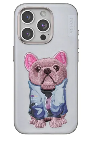 Venco iPhone 14 Pro Max Cute Desenli Kapak - Kahverengi resmi
