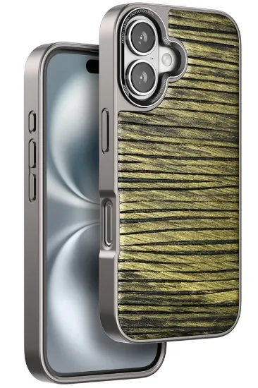 Venco iPhone 16 Wave Kapak - Koyu Kahve resmi