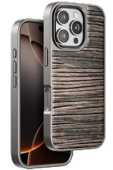 Venco iPhone 16 Pro Max Wave Kapak - Kahverengi resmi