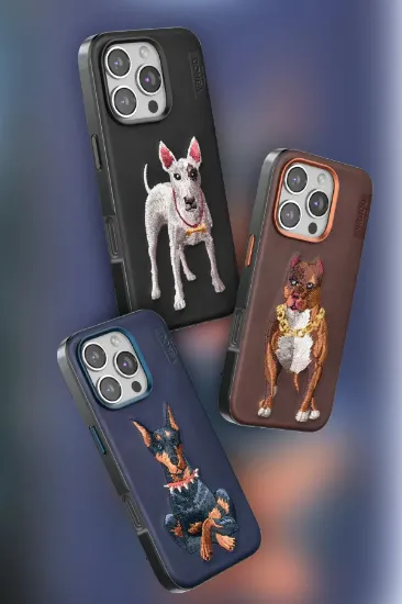 Venco iPhone 16 Pro Perma Desenli Kapak - Siyah resmi