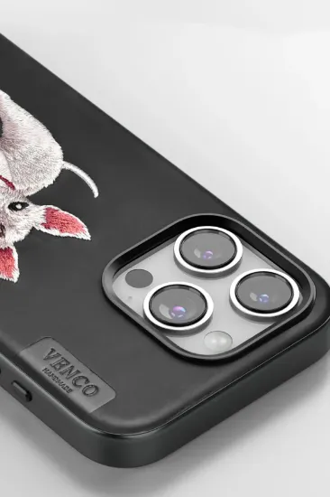 Venco iPhone 16 Pro Max Perma Desenli Kapak - Siyah resmi
