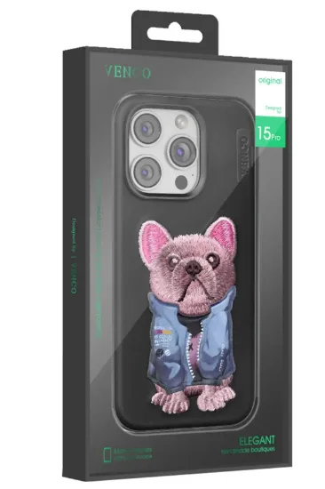 Venco iPhone 16 Cute Desenli Kapak - Lacivert resmi