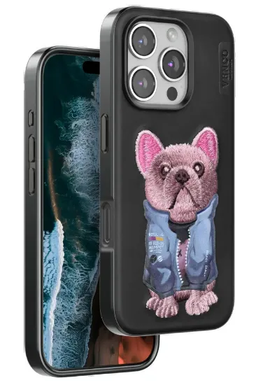 Venco iPhone 16 Pro Cute Desenli Kapak - Siyah resmi