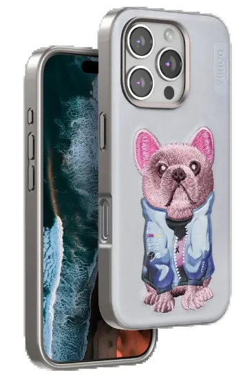 Venco iPhone 16 Pro Max Cute Desenli Kapak - Kahverengi resmi