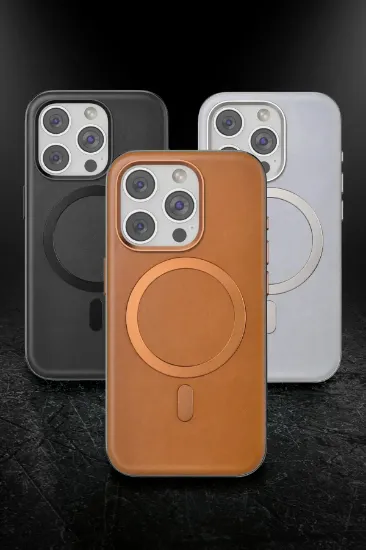 Venco iPhone 16 Pro Max Puskas Magsafe Kapak - Açık Kahve resmi