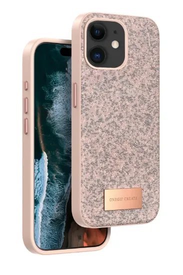 Onegif iPhone 11 Bright Simli Kapak - Pembe resmi