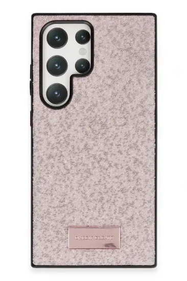 Onegif Samsung Galaxy S23 Ultra Bright Simli Kapak - Pembe resmi