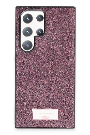 Onegif Samsung Galaxy S23 Ultra Bright Simli Kapak - Derin Mor resmi