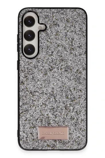 Onegif Samsung Galaxy S24 Plus Bright Simli Kapak - Gümüş resmi