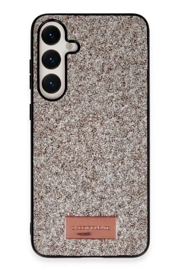 Onegif Samsung Galaxy S24 Plus Bright Simli Kapak - Gold resmi