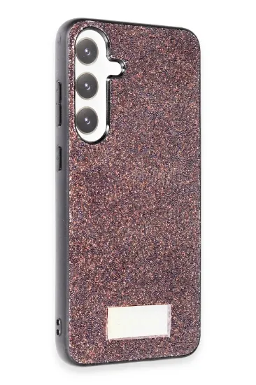 Onegif Samsung Galaxy S24 Plus Bright Simli Kapak - Derin Mor resmi